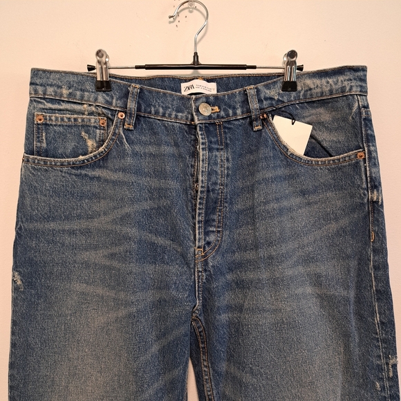 Zara Blue Boyfriend Jeans - Picture 3 of 12